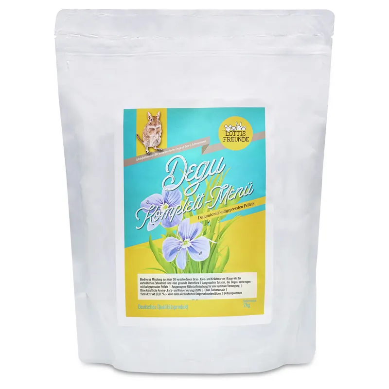 LOTTIS FREUNDE Degu Komplett-Menü 2 kg Nur Für Kurze Zeit